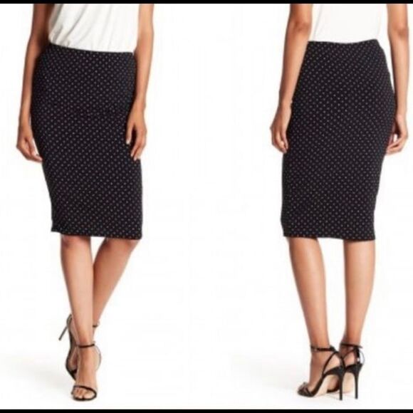Philosophy Pull On Polka Dot Pencil Skirt XS - Picture 3 of 7